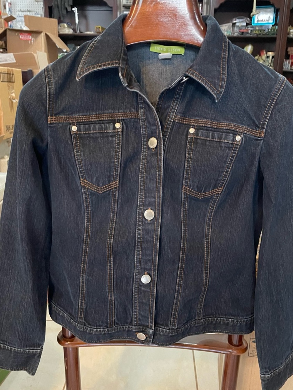 Sigrid Olsen Denim Piece with Lime Brand Label